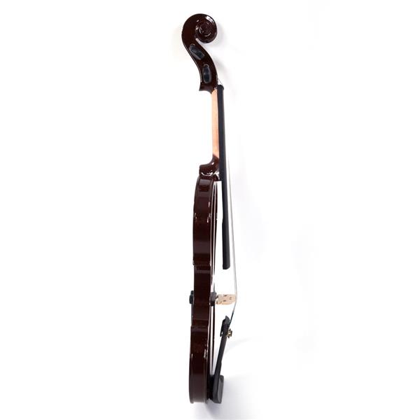 4/4 棕色钢琴烤漆电声小提琴+盒+琴弓+松香+耳机+连接线 V-002-23