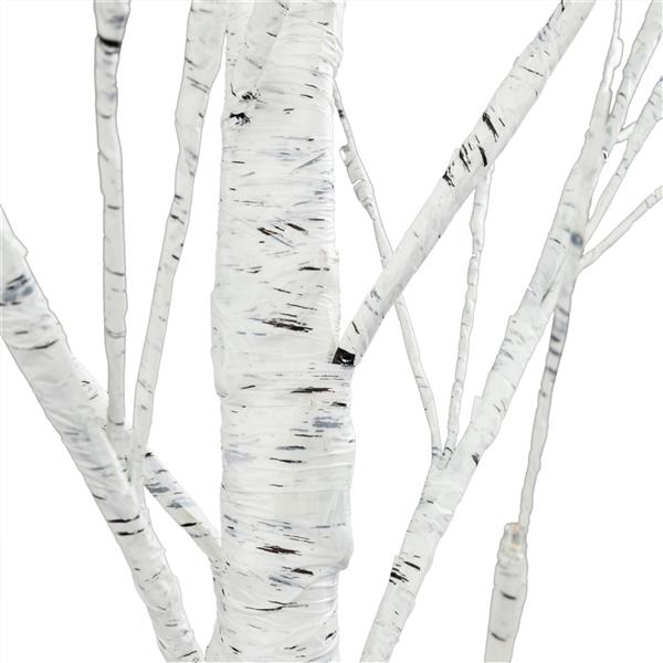白色 6ft 96灯 96枝头 白桦树造型 塑料材质 圣诞树 美规 N001-18
