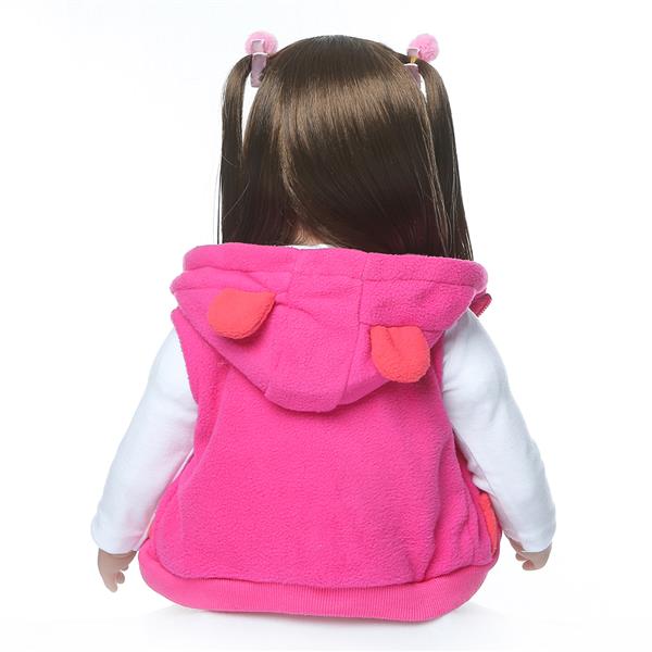 【KRT】布身仿真娃娃：24英寸 长发小鹿衣服-8