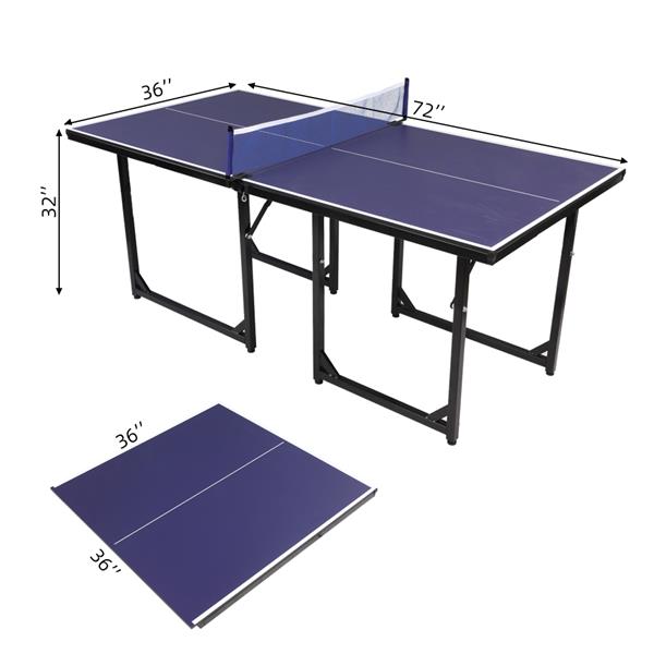 【XD】XD-085儿童乒乓球台（183*91.5*76.5cm）紫蓝色-21
