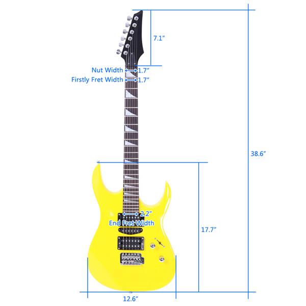 170型电吉他(黄色)+包+背带+拨片+摇把+连接线+扳手工具-10