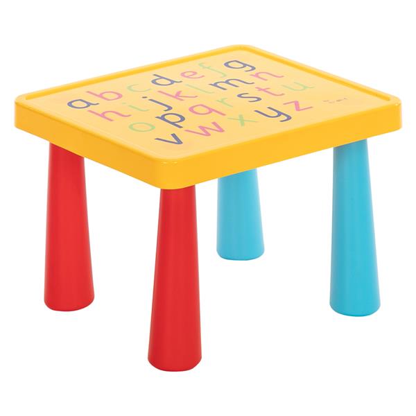 塑料儿童桌椅一桌一椅 缩小版 蘑菇腿【40x35x30】-29