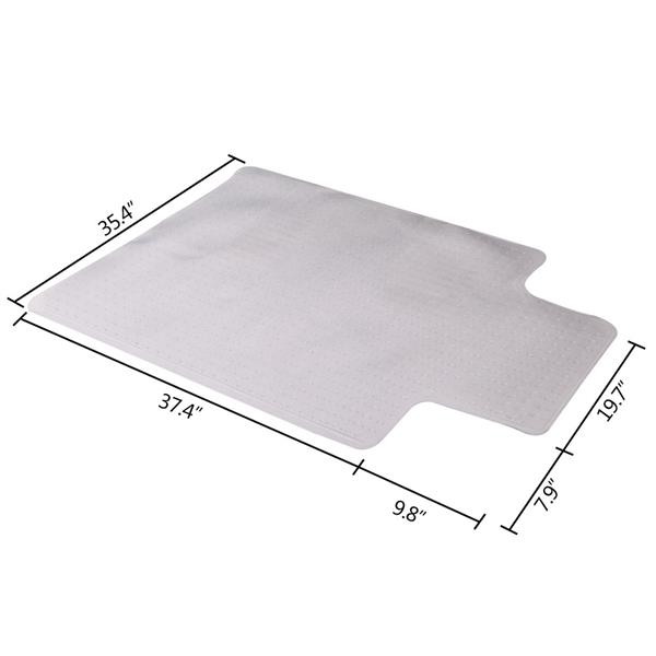 PVC透明地板保护垫椅子垫 带钉 凸形 【90x120x0.2CM】 地面贴合型-7