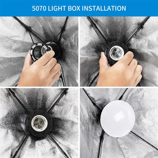 PK005 5070柔光箱LED飞碟灯2灯套装(该产品在亚马逊平台存在侵权风险）-9