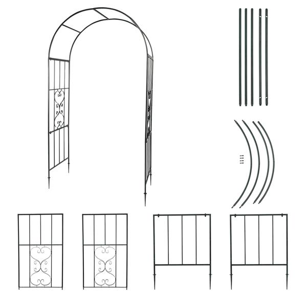 圆弧顶 铁艺拱门 植物爬藤架-25