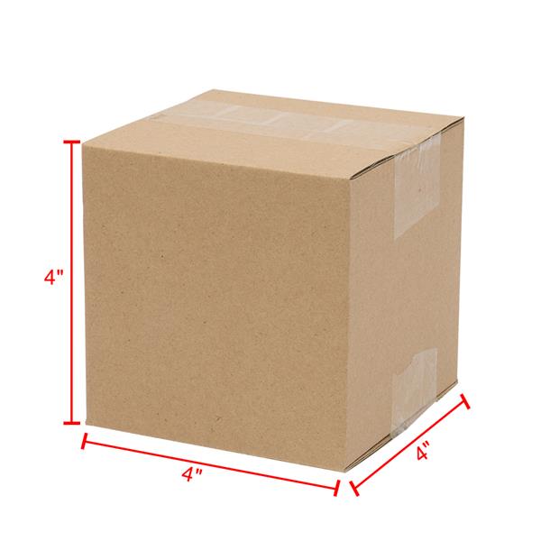 【物料】100个瓦楞纸包装盒4x4x4"（10*10*10cm）黄色-26