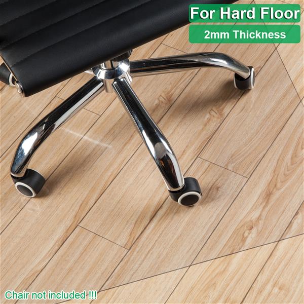  PVC磨砂地板保护垫椅子垫 不带钉 矩形 【90x120x0.2cm】-1