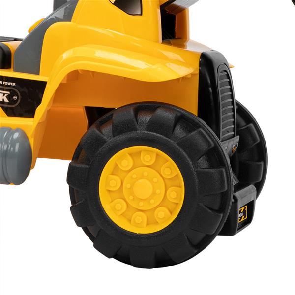 儿童推土机   玩具车 不带动力 + 两粒塑胶仿真石头、一顶帽子-14