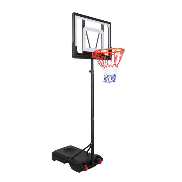 【LX】LX-B03S 便携式可移动青少年PVC透明板 室内外篮球架（篮筐调节高度1.2m-2.1m） 最大适用7#球-12