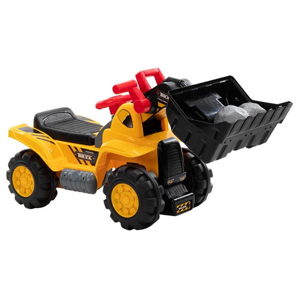 儿童推土机   玩具车 不带动力 + 两粒塑胶仿真石头、一顶帽子-15