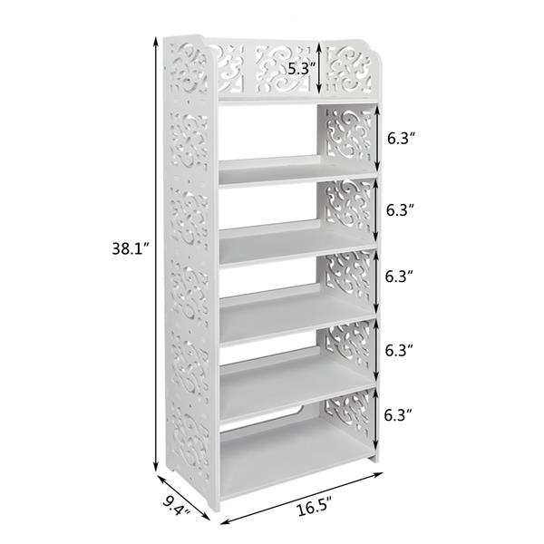 木塑板-6层雕花鞋架-A款-9