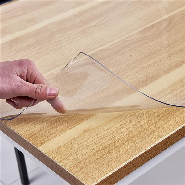PVC透明餐桌垫 【120x70x0.15CM】-19