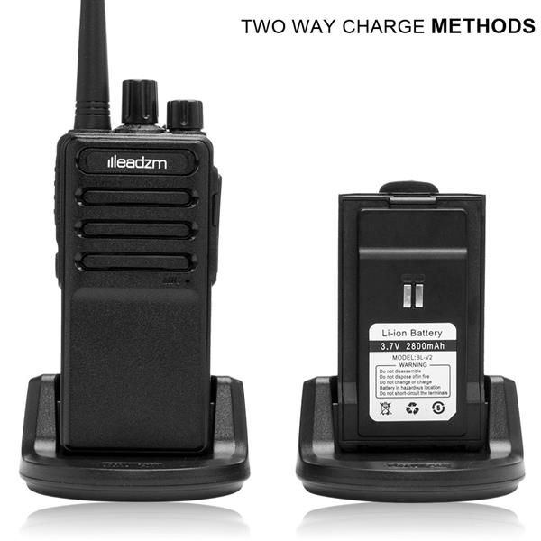【美规】单个装 LE-C2 可USB充电手持对讲机2800mAh电池+座充+耳机-14
