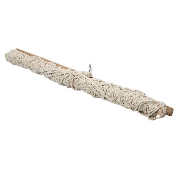 木杆涤棉网状吊床-200*80cm带绑绳-30