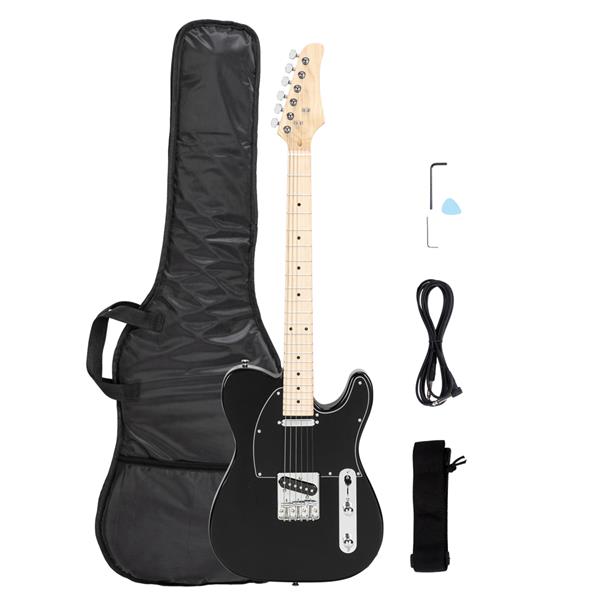 GTL枫木指板电吉他(黑色)+包+背带+拨片+连接线+扳手工具-1