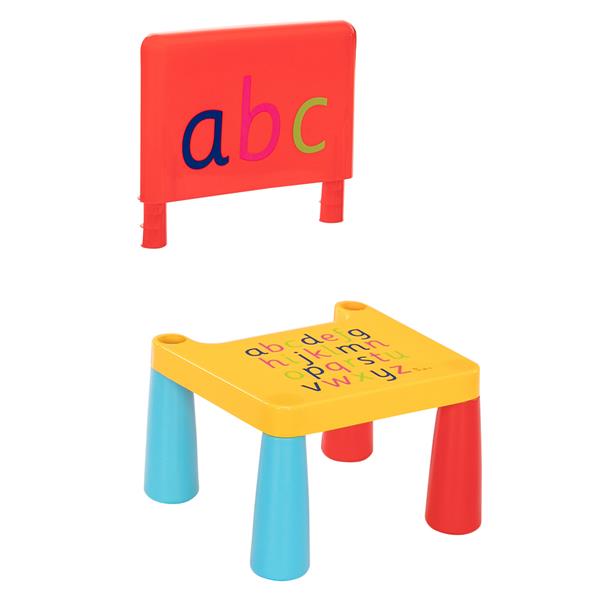 塑料儿童桌椅一桌一椅 缩小版 蘑菇腿【40x35x30】-32