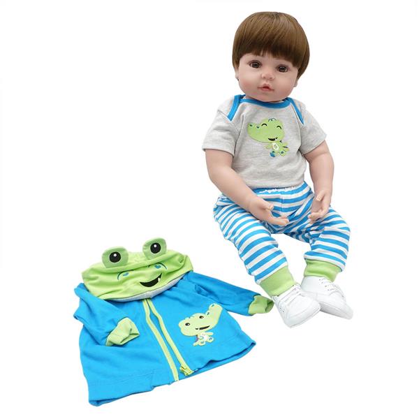 【KRT】布身仿真娃娃：24英寸 青蛙服装-3