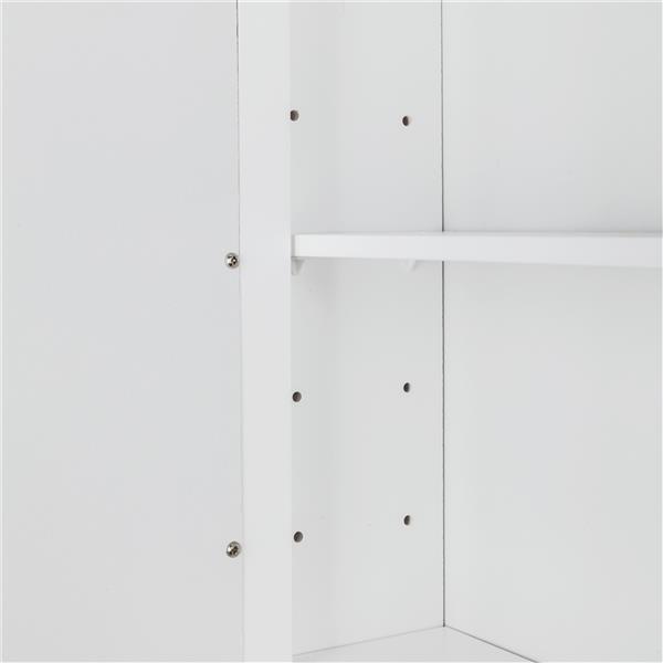 单门浴室镜柜-白色-10