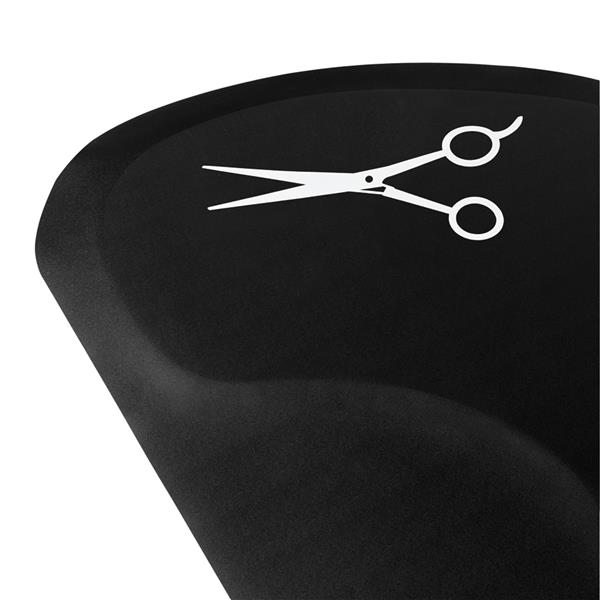 【MYD】发廊理发铺椅美发沙龙抗疲劳地板垫（剪刀图案款） 3′x5′x1/2"半圆形-5