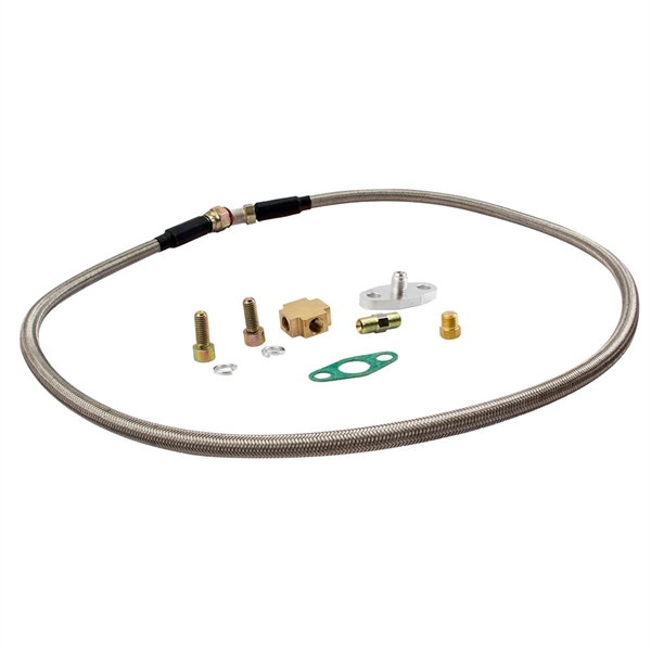 4AN Turbo Bradied Oil Feed Inlien Line Kit For T3/T4/T60/T61/T70/T04E PAM-1