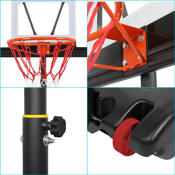 【LX】LX-B03S 便携式可移动青少年PVC透明板 室内外篮球架（篮筐调节高度1.2m-2.1m） 最大适用7#球-33