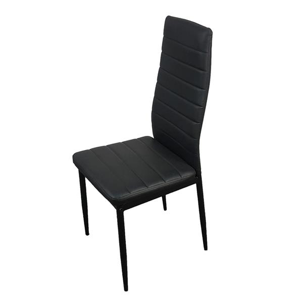 4pcs 高靠背横线餐椅 黑色（可与55761004捆绑售卖，也可单独售卖）-4