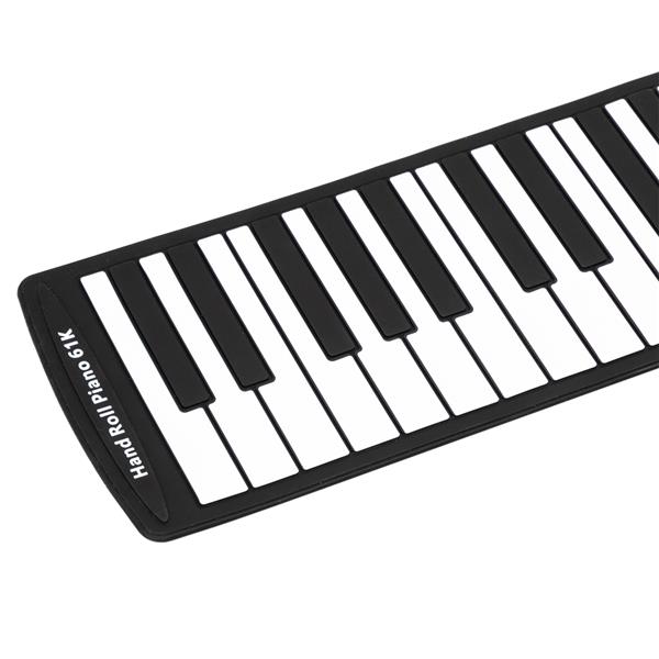 61键便携式手卷钢琴带喇叭硅胶电子琴-14