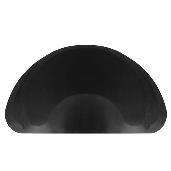 【MYD】发廊理发铺椅美发沙龙抗疲劳地板垫 3′x5′x1/2"半圆形 黑色-4