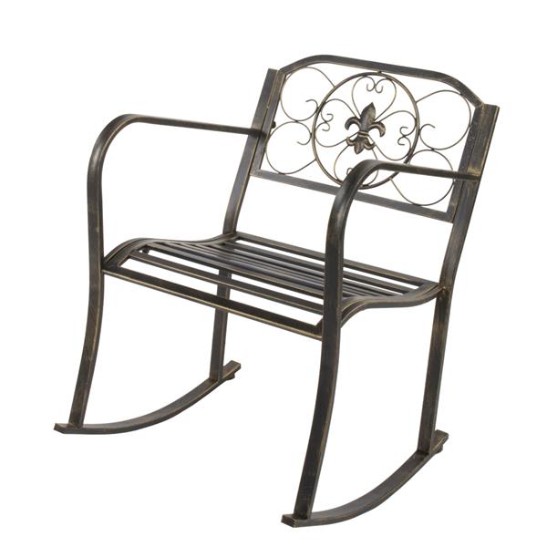 扁管 青铜刷色 单人摇椅-1