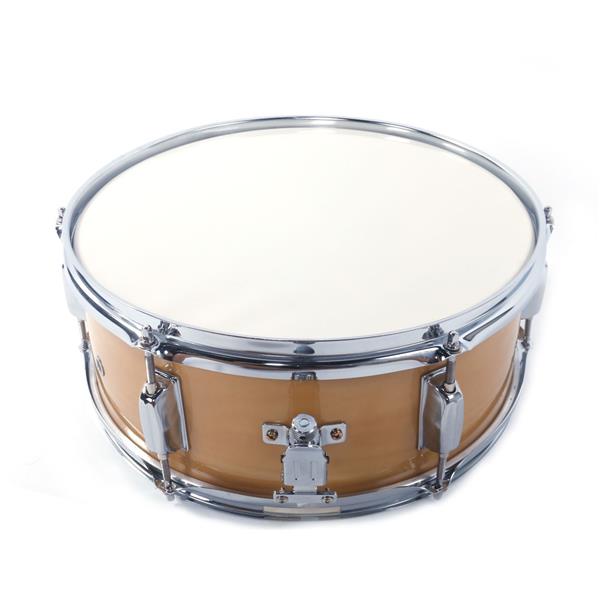 14x5.5寸原木色小军鼓+鼓棒+鼓钥匙+背带-4