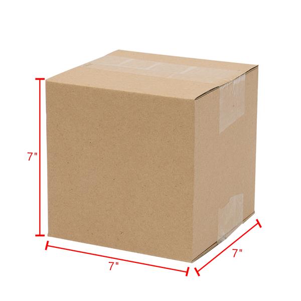【物料】100个瓦楞纸包装盒7x7x7"（17.8*17.8*17.8cm）黄色-25