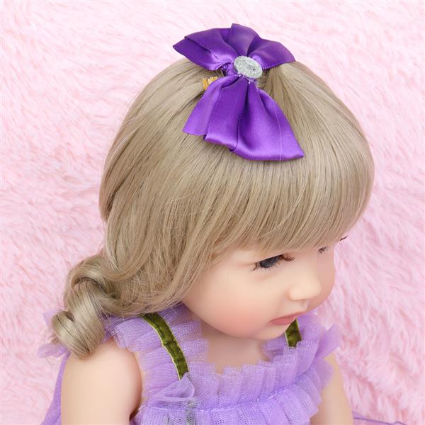 【KRT】全胶仿真娃娃：22英寸 紫色蕾丝裙-23