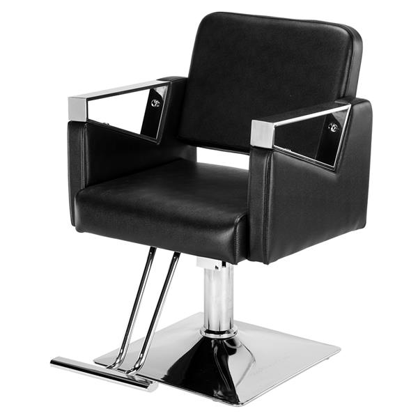 【CS】经典方形理发椅精品理容椅 黑色HC185B-6