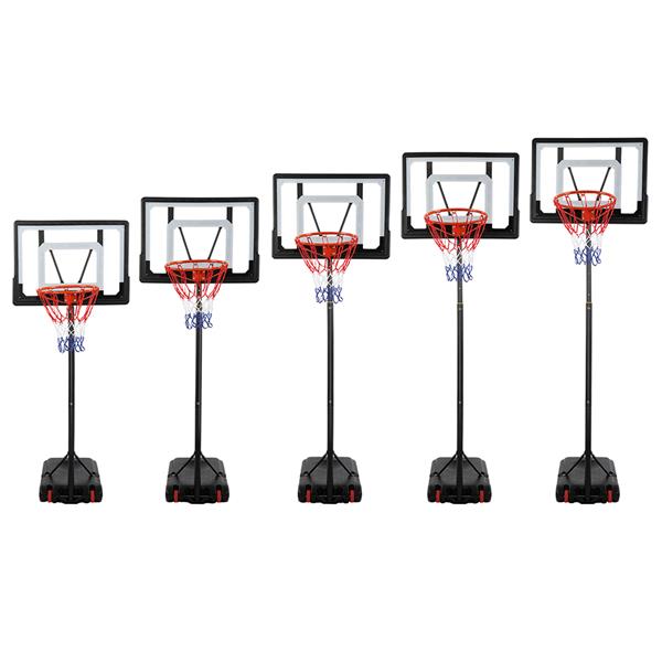 【LX】LX-B03S 便携式可移动青少年PVC透明板 室内外篮球架（篮筐调节高度1.2m-2.1m） 最大适用7#球-28