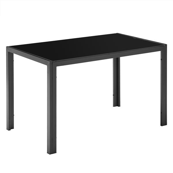 简易餐桌玻璃桌面 黑色（可与18410366捆绑售卖，也可单独售卖）-12
