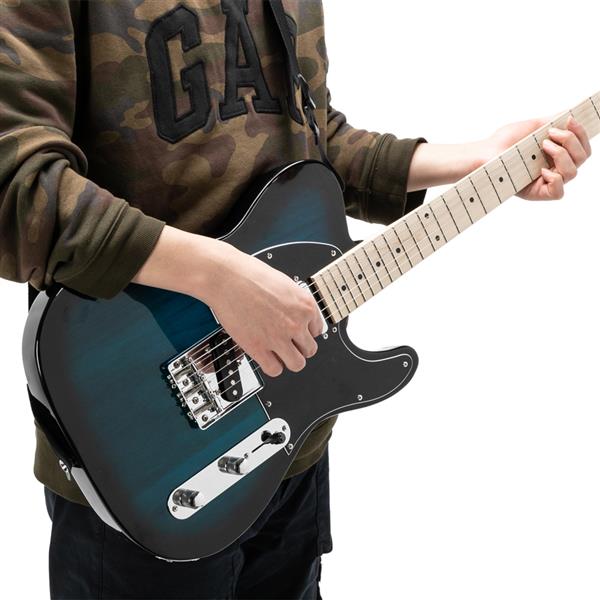 GTL枫木指板电吉他(化蓝色)+包+背带+拨片+连接线+扳手工具-20