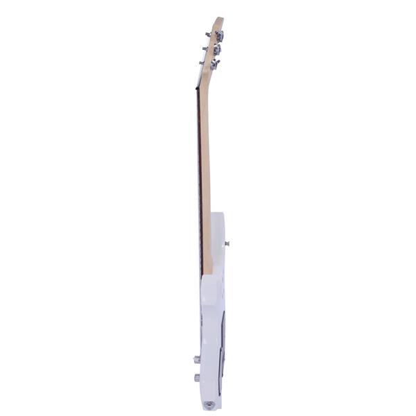 火焰电吉他(白色)+包+背带+拨片+摇把+连接线+扳手工具-10