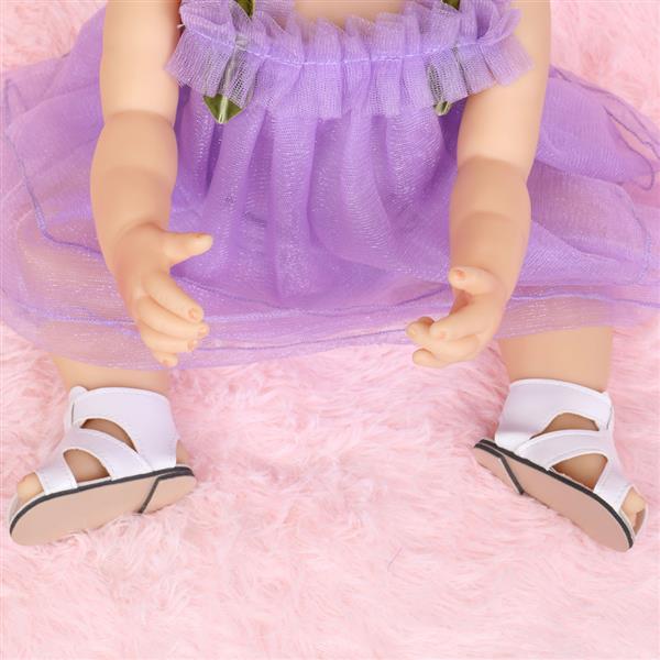 【KRT】全胶仿真娃娃：22英寸 紫色蕾丝裙-20