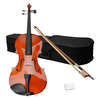 16英寸 自然色中提琴+盒+琴弓+松香