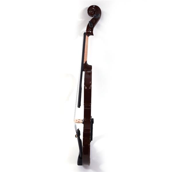 4/4 棕色钢琴烤漆电声小提琴+盒+琴弓+松香+耳机+连接线 V-002-19