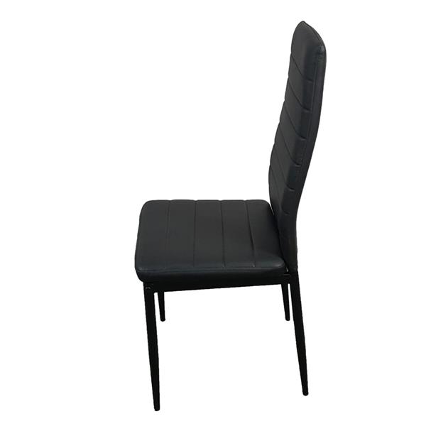4pcs 高靠背横线餐椅 黑色（可与55761004捆绑售卖，也可单独售卖）-3