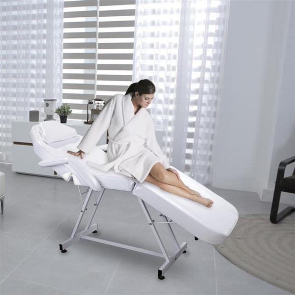 75英寸 可调节美容按摩床椅美容设备床椅纹身理疗床 白色  -10