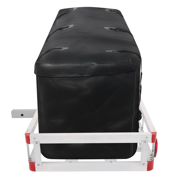 LZ1003铝制后挂行李框+防水行李包+行李网+稳定器 承载500lbs-5