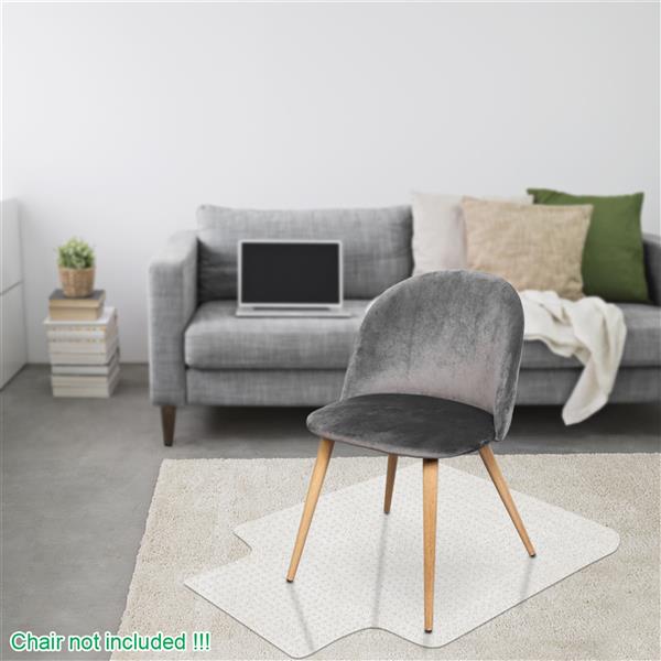 【VALUE BOX】PVC透明地板保护垫椅子垫 带钉 凸形 【90x120x0.25cm】-19