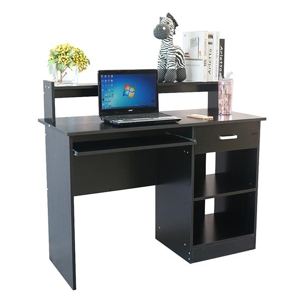 常规款办公室电脑桌-黑色-2