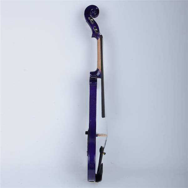4/4 紫色钢琴烤漆电声小提琴+盒+琴弓+松香+耳机+连接线 V-004-8