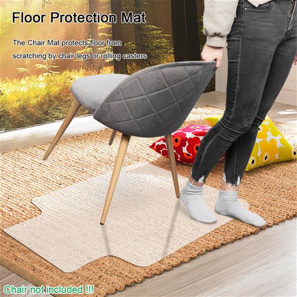 【VALUE BOX】PVC透明地板保护垫椅子垫 带钉 凸形 【90x120x0.25cm】-20