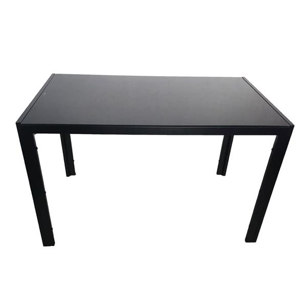 简易餐桌玻璃桌面 黑色（可与18410366捆绑售卖，也可单独售卖）-5