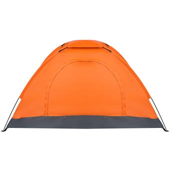 单人单层橙色帐篷