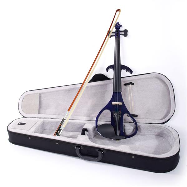 4/4 紫色钢琴烤漆电声小提琴+盒+琴弓+松香+耳机+连接线 V-004-18